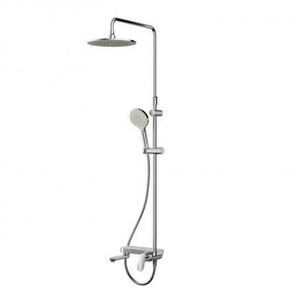 Душ.система: зміш.-полиця д/ванни/душу, душ.штан. 1030-1460мм верхній душ 220 мм F0780700 Like AM/PM - 1