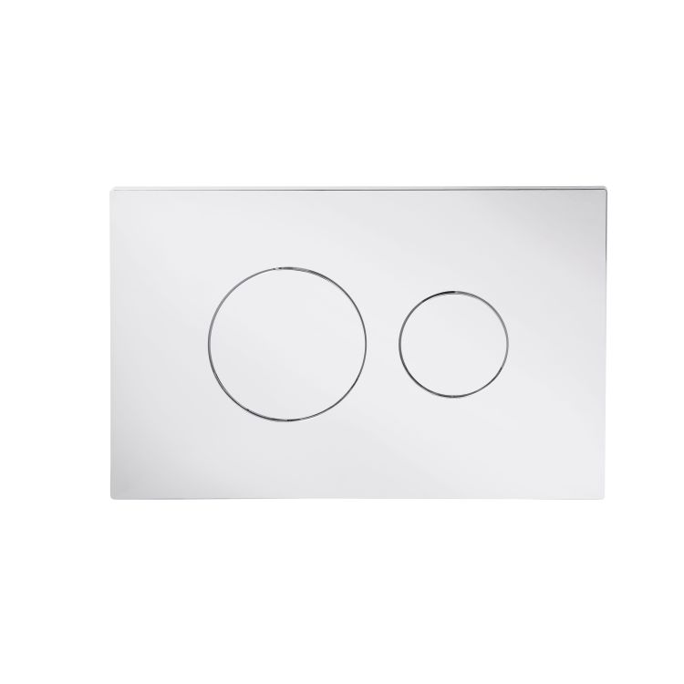 Клавіша змиву Qtap Standard 152x236x28 мм, Chrome, кругла QTSTD164CRM49469 - 1