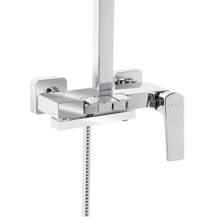 Душова система універсальна Qtap Crow на три споживача (з виливом) QTCRO111CRM48648 Chrome - 4