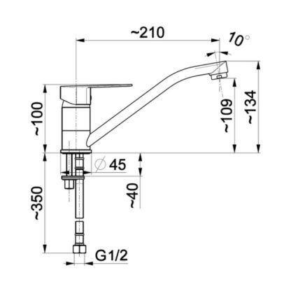 Смеситель для кухни Armatura SOFIT 5113-914-00 - 2