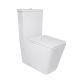 Унітаз підлоговий Qtap Crow Ultra Quiet безобідковий з сідінням Soft-close QTCRO27W51028 - 1