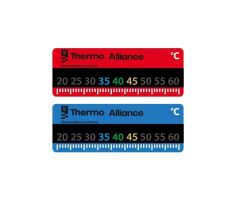 Комплект наклейок з термометром  Standart для колектора (червона+синя) TAS342RB Thermo Alliance