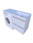 Тумба 1250x460x890 Jamaica R+ ум. Amelia R 1245 (поличка зліва) Fancy Marble - 1