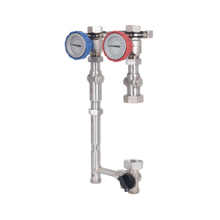 Насосна група Forte Quick System з термостатичним змішувачем (25 -50) 1&amp;quot; (без насосу) праве підкл, нержав. сталь SUS304 TAF-QSPGR2 Thermo Alliance - 5