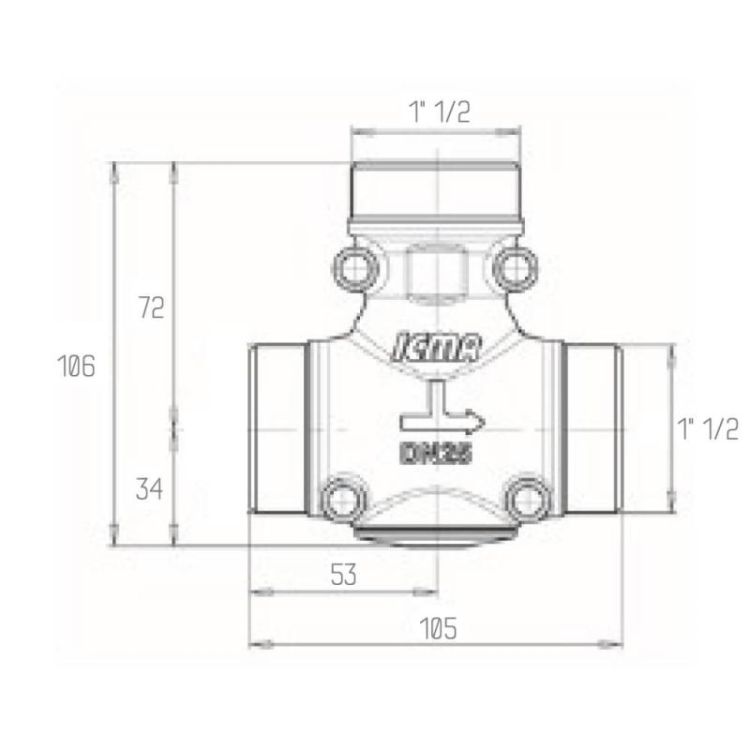 Антиконденсационный клапан Icma 1&amp;quot; 1/2 НР №131 - 2