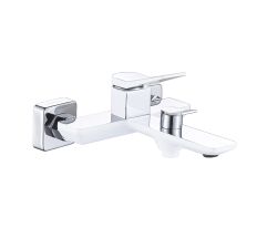Змішувач для ванни Qtap Presto (з душовим гарнітуром) QTPRE259CRW45579 Chrome/White
