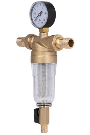 Фильтр самопромывной 1/2&amp;quot; Standart с манометром, с пластиковой колбой TAS128W15 Thermo Alliance - 4