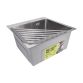 Сушарка на кухонну мийку кутова Lidz Acsis LA19 Gray, плоска основа, для посуду 430х175х10 мм LDACSLA19GRA49772 - 5