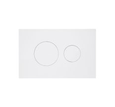 Клавіша змиву Qtap Standard 152x236x28 мм, White, кругла QTSTD164W49468