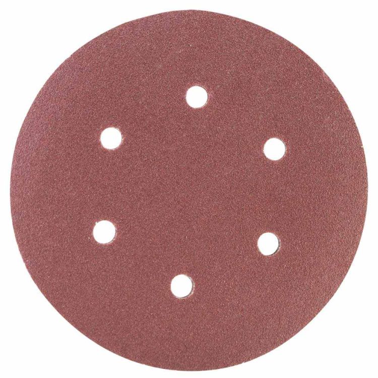 Шлифовальный круг 6 отверстий Ø150мм P120 (10шт) Sigma (9122271) - 1