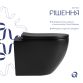 Унітаз підвісний Qtap Jay Ultra Quiet 485х360х320 мм, Matt Black, сидінням Slim Duroplast/ Soft-close/ Quick Relase QT07335177MB - 4