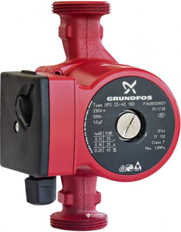 Насос циркуляционный GRUNDFOS UPS-25-40/180 - 1