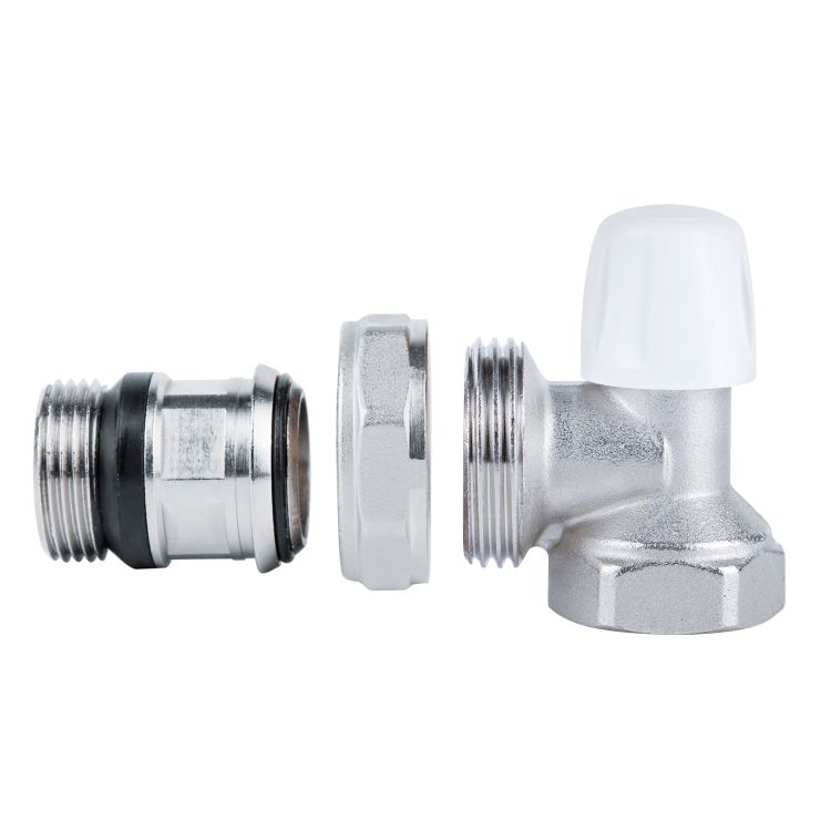 Кран д/рад. кутовий 3/4&amp;quot; нижній з антипротіканням 805+940 ICMA - 4