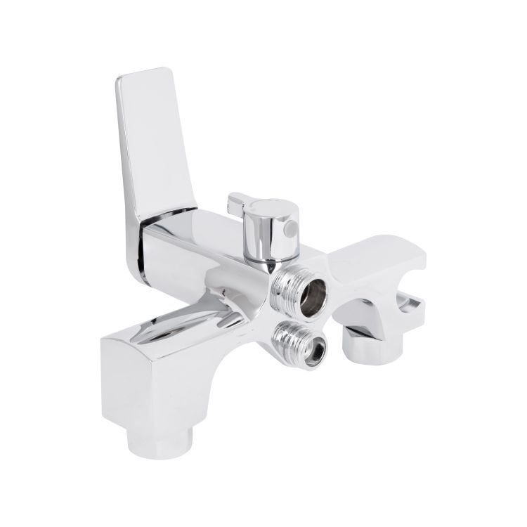 Змішувач для ванни Qtap Nando з довгим поворотним виливом та душовим гарнітуром QTNAN260CRM48652 Chrome - 4