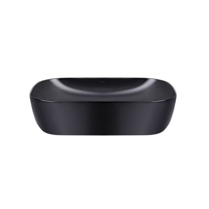 Комплект Qtap Robin: Раковина накладна прамокутна 610x400x145 мм Matt Black + Донний клапан PU03 - 3