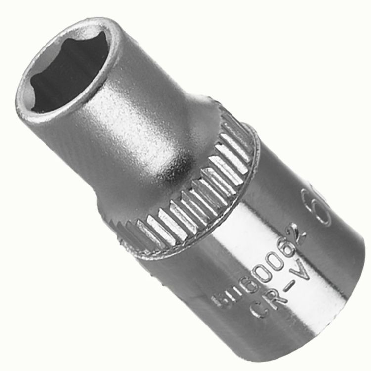 Насадка шестигранна коротка 1/4&amp;quot; 6мм CrV ULTRA (6060062) - 6