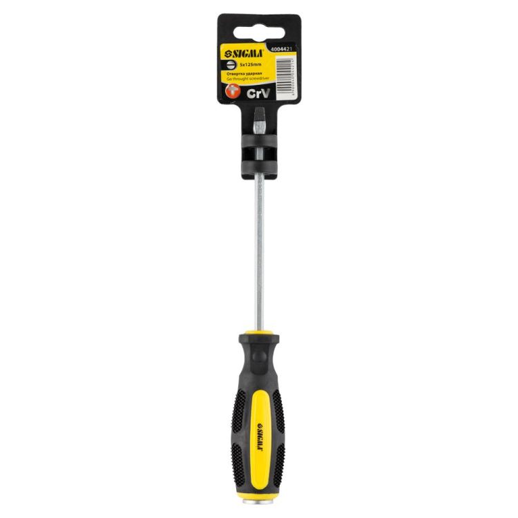Отвертка ударная шлицевая SL5x125мм CrV Sigma (4004421) - 4