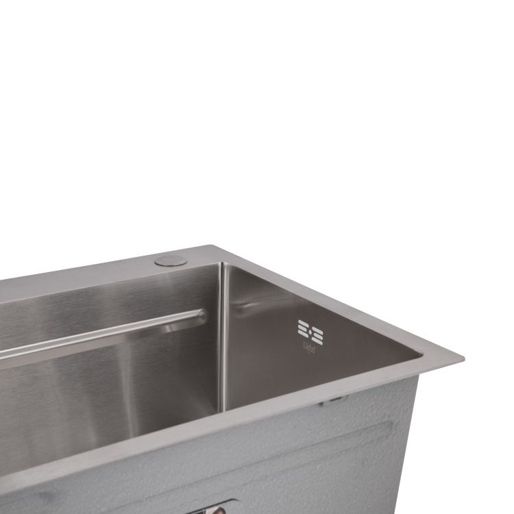 Мийка для кухні інтегрована Lidz Handmade H7545 Brushed Steel 3,0/1,0 мм LDH7545BRU49457 - 7