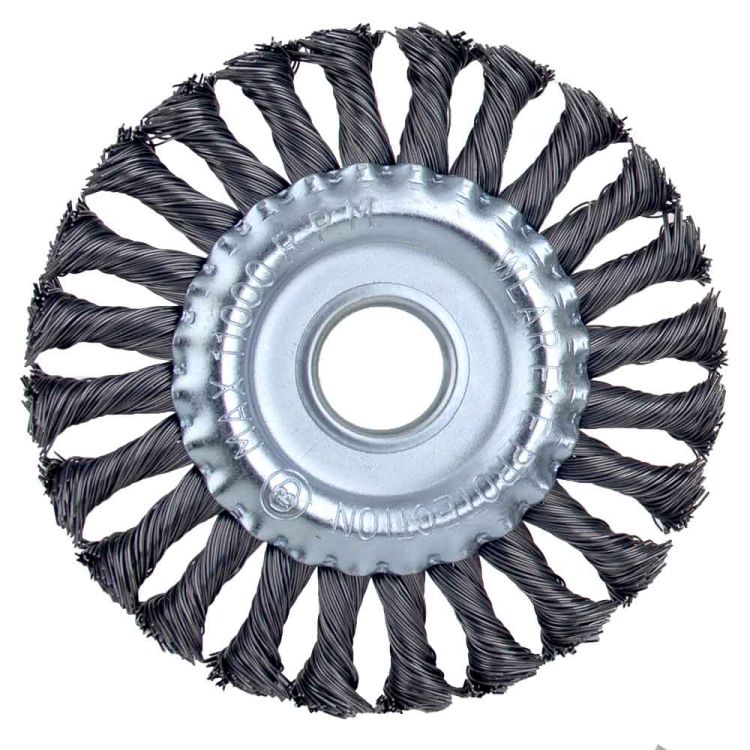 Щетка проволочная дискообразная Ø125мм Ø22.2мм (стальная витая) Sigma (9022121) - 3