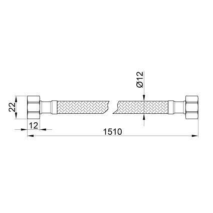 Шланг SD Plus нерж.опл.150 г г SD397W150 - 2