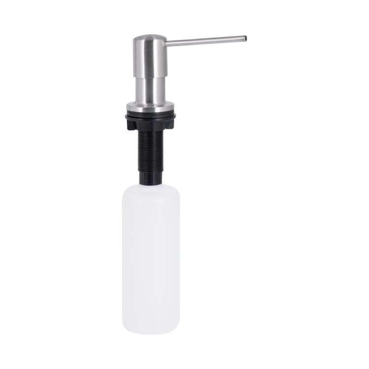Дозатор для миючого засобу Lidz LK118 круглий Brushed Steel (LDLK118BRU46400) - 1