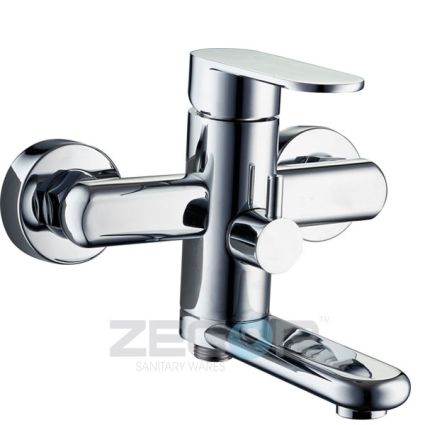 Z65-LOB3-A128 белый ZEGOR Смеситель для ванны короткий гусак, к.35 - 1