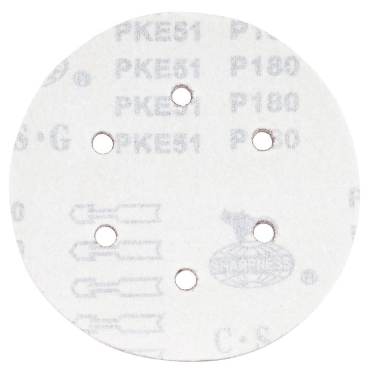 Шлифовальный круг 6 отверстий Ø150мм P180 (10шт) Sigma (9122291) - 2
