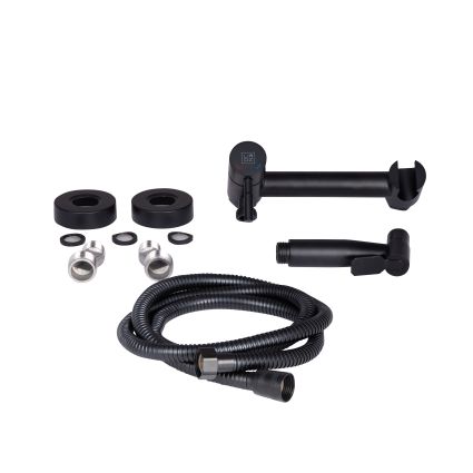 Набор для гигиенического душа со смесителем Lidz Aria NEW округлый LDARINEWBLA43394 Black - 3