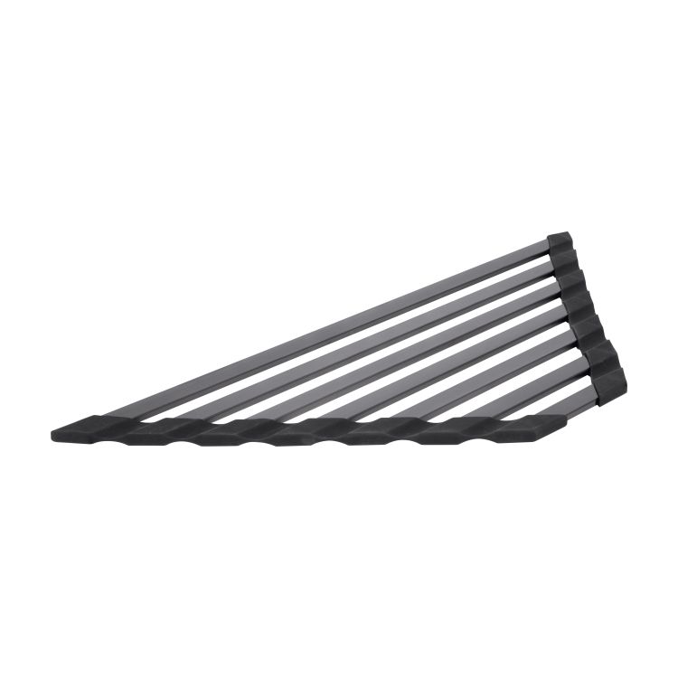 Сушарка на кухонну мийку кутова Lidz Acsis LA20 Black, плоска основа, для посуду 430х175х10 мм LDACS297BLM49773 - 1