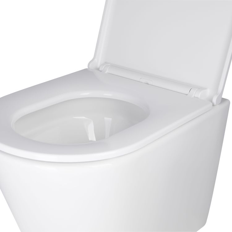 Комплект: Qtap Scorpio Ultra Quiet подвесной унитаз QT1433053EUQW + Nest комплект установки 4в1 (круглая клавиша Satin) QT0133M425 + M11111SAT - 6