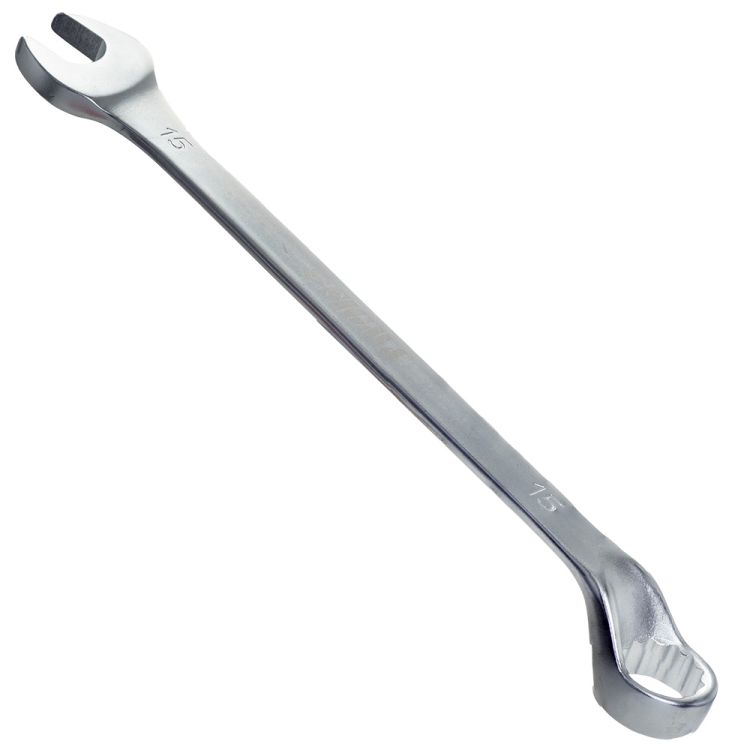 Ключ рожково-накидной глубокий 15мм CrV satine Sigma (6024151) - 6