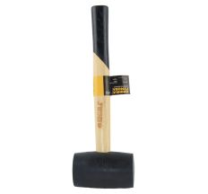 Киянка резиновая чёрная 340г деревянная рукоятка SIGMA (4317711)