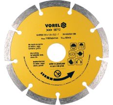 Диск відрізний алмазний VOREL &quot;SEGMENT&quot; Ø=125 мм 08712