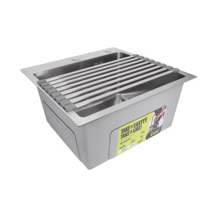 Сушарка на кухонну мийку Lidz Acsis LA11 Gray, плоска основа, для посуду 430х216 мм LDACSLA11GRA49765 - 5