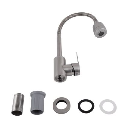 Смеситель для кухни Pure 015F41 с гибким изливом Nickel BRIPUR015F41NKL Brinex - 5
