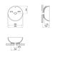Раковина-чаша Qtap Robin 410х410х180 White с донным клапаном QT1311A004W - 2