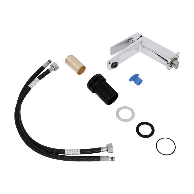 Змішувач для раковини низький Qtap Crow QTCRO270CRM48644 Chrome - 7