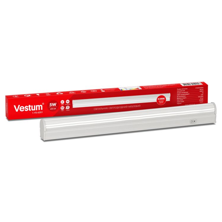 Светильник LED мебельный Vestum 5W 4500K 220V - 1