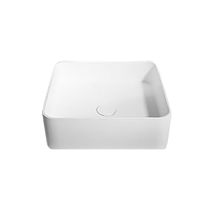 Раковина накладная каменная Solid surface 400*400*125mm - 1