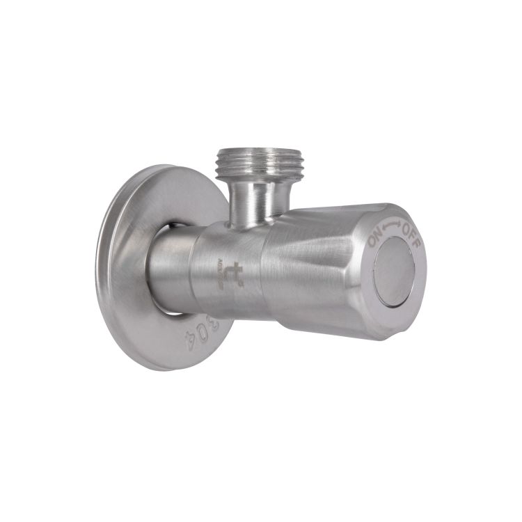 Кран кутовий Thermo Alliance Standart 1/2&amp;quot;ЗЗ нерж., з керам. буксою TAS347W1515SS - 6
