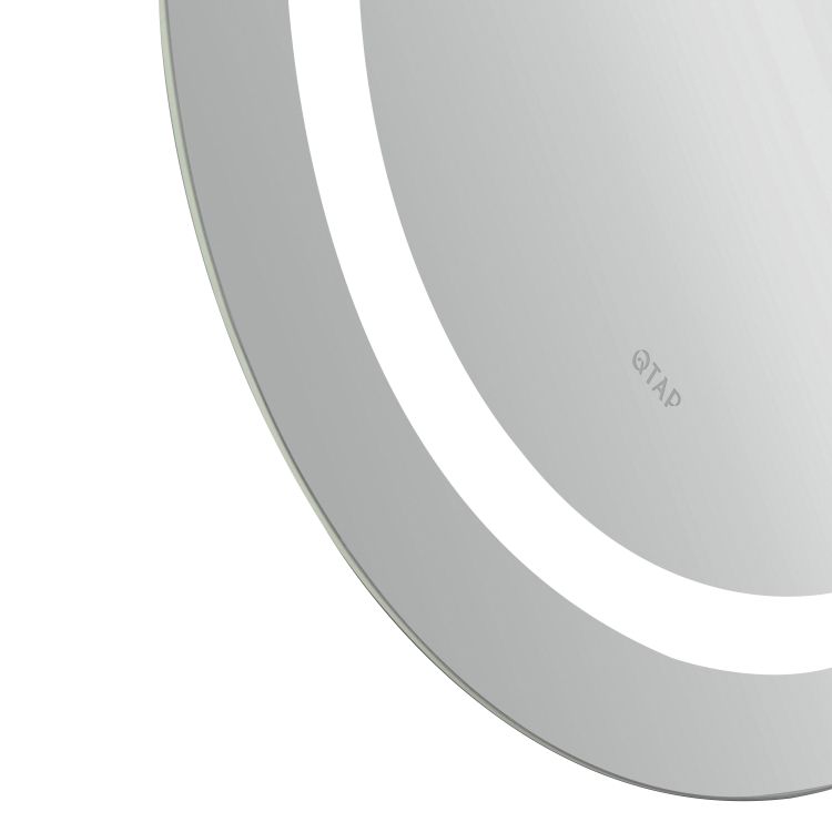 Зеркало Qtap Gemini 800х700 с LED-подсветкой Touch, с антизапотеванием, с димером, рег. темп. цвета - 8