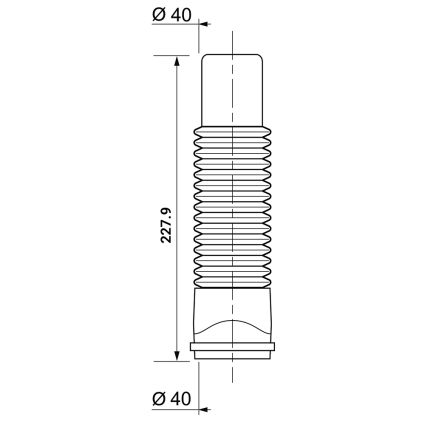 Соединение гибкое Magiflex Ø40мм F-M 227.9мм WIRQUIN (9549354) - 5