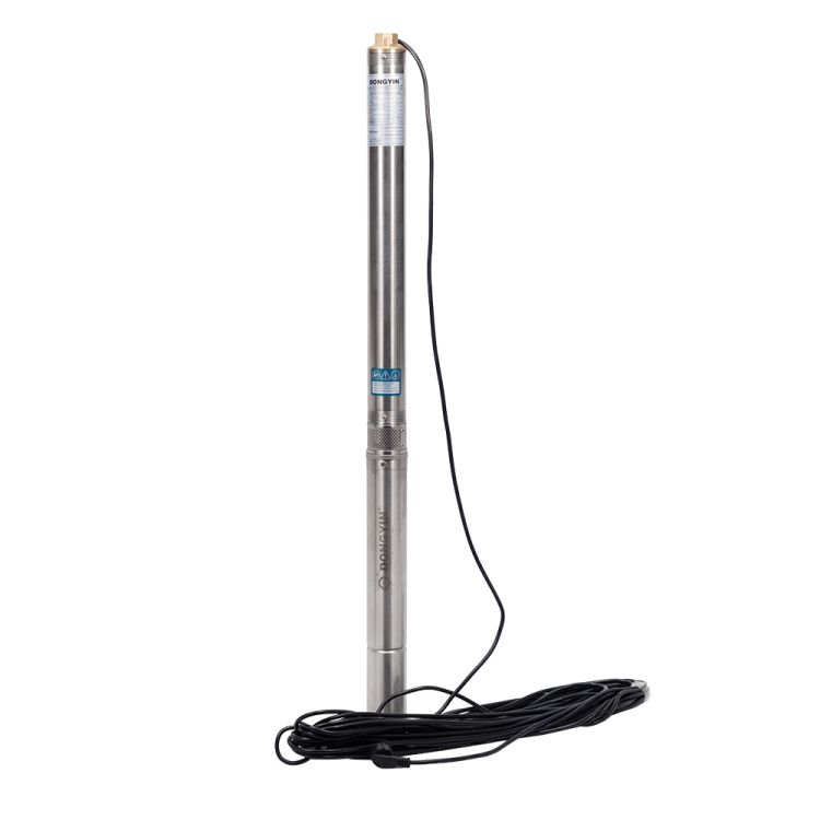 Насос центробежный скважинный 0.37кВт H 35(26)м Q 90(60)л/мин Ø80мм (кабель 20м) AQUATICA (DONGYIN) (777390) - 1