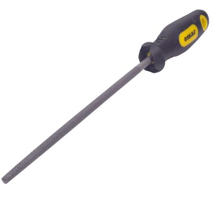 Набор напильников 3шт 200мм №2 двухкомпонентная рукоятка (плоский, полукруглый, круглый) SIGMA (4408601) - 4