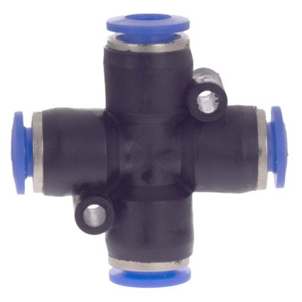 Соединение цанговое (Х-образное) Ø6*6*6*6мм Sigma (7026591) - 2