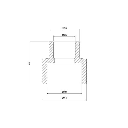 Муфта PPR Thermo Alliance 40х25 - 2