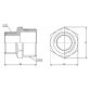 Ниппель редукционный SD Forte 1/2&amp;quot;х3/4&amp;quot; - 2
