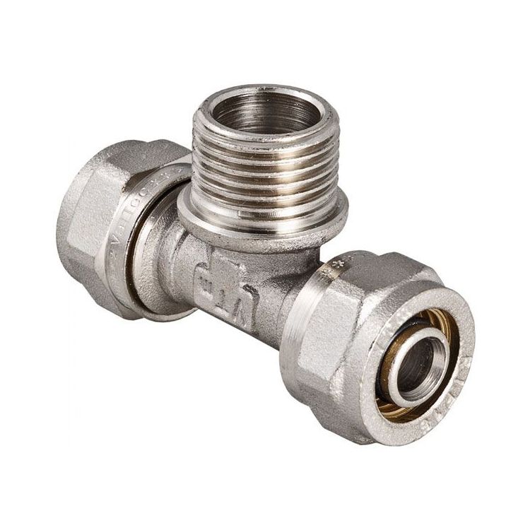 Тройник металлопл 16*1/2*16в HLV - 1