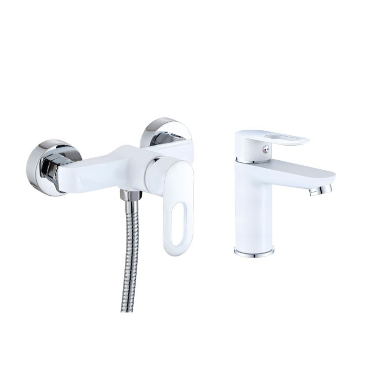 Набор смесителей Latwa 001+ Latwa 010 White - 1