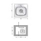 Кухонна мийка Brinex 3838 0,6 мм Satin (BRIN3835SAT06) - 2